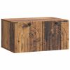 vidaXL Fali TV szekr&eacute;ny Antik Fa 59,5 x 41 x 30 cm Szerelt Fa