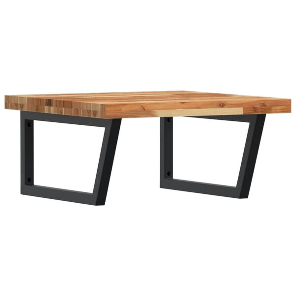 vidaXL ac&eacute;l &eacute;s t&ouml;m&ouml;r ak&aacute;cfa falra szerelhető mosd&oacute;polc