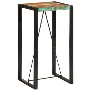 vidaXL t&ouml;m&ouml;r &uacute;jrahasznos&iacute;tott fa b&aacute;rasztal 60 x 55 x 110 cm