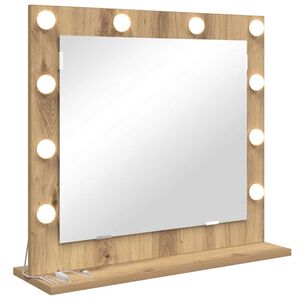 vidaXL Toalett T&uuml;k&ouml;r Artisan t&ouml;lgy 60 x 55 x 18 cm &Uuml;veg &eacute;s m&eacute;rn&ouml;ki fa