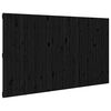 vidaXL fekete t&ouml;m&ouml;r fenyőfa fali fejt&aacute;mla 204x3x110 cm