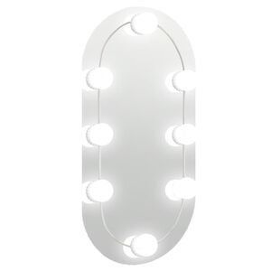 vidaXL ov&aacute;lis &uuml;vegt&uuml;k&ouml;r LED-l&aacute;mp&aacute;kkal 40 x 20 cm