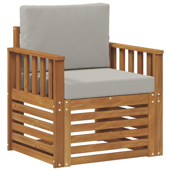 vidaXL K&uuml;lt&eacute;ri kanap&eacute; szett p&aacute;rn&aacute;val Term&eacute;szetes 71 x 63 x 73 cm