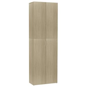vidaXL sonoma t&ouml;lgy sz&iacute;nű szerelt fa irodaszekr&eacute;ny 60 x 32 x 190 cm