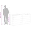 vidaXL sz&uuml;rke WPC kerti magas&aacute;gy&aacute;s 200 x 50 x 91 cm