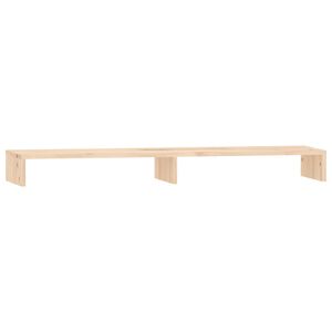 vidaXL t&ouml;m&ouml;r fenyőfa monitor&aacute;llv&aacute;ny 100 x 27 x 10 cm