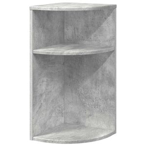vidaXL V&eacute;gasztal Beton Sz&uuml;rke 29,6 x 29,6 x 60 cm Szerelt Fa