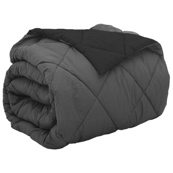 vidaXL Teljes &eacute;ves takar&oacute; Fekete &eacute;s Antracit 220 x 200 cm Mikrosz&aacute;l