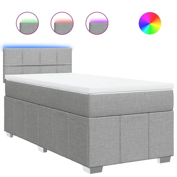 vidaXL vil&aacute;gossz&uuml;rke sz&ouml;vet rug&oacute;s &aacute;gy matraccal 90 x 200 cm