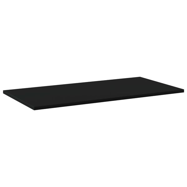 vidaXL 4 db fekete forg&aacute;cslap k&ouml;nyvespolc lap 80 x 40 x 1,5 cm