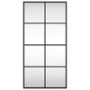 vidaXL fekete téglalap alakú vas fali tükör 40 x 80 cm