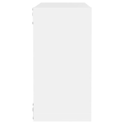 vidaXL 4 db fehér fali kockapolc 30 x 15 x 30 cm