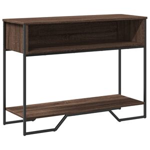 vidaXL barna t&ouml;lgysz&iacute;nű szerelt fa doh&aacute;nyz&oacute;asztal 100x35x74,5 cm