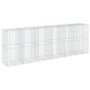 vidaXL horganyzott vas gabion kos&aacute;r fed&eacute;llel 600 x 100 x 200 cm