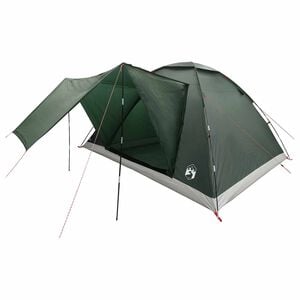 vidaXL Kempingss&aacute;tor tetővel Katonai z&ouml;ld 335 x 275 x 180 cm