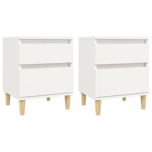 vidaXL 2 db feh&eacute;r &eacute;jjeliszekr&eacute;ny 40 x 35 x 50 cm