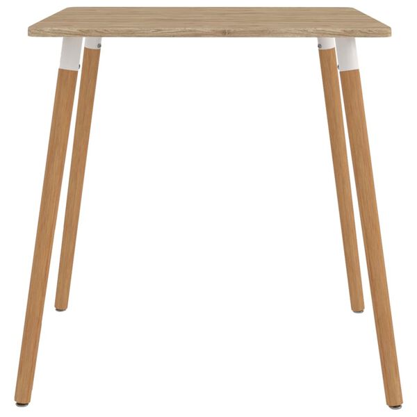 vidaXL 5 darabos &eacute;tkezőgarnit&uacute;ra 80x80 cm fekete &eacute;s s&aacute;rga