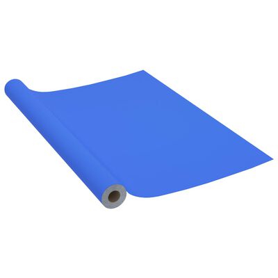 vidaXL magasfényű kék öntapadó PVC bútorfólia 500 x 90 cm