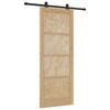 vidaXL Cs&uacute;sz&oacute; ajt&oacute; ORKDAL Term&eacute;szetes 83 x 211 cm T&ouml;m&ouml;r Fenyőfa