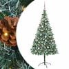 vidaXL Mű kar&aacute;csonyfa Z&ouml;ld 210 cm PVC &eacute;s Ac&eacute;l