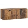 vidaXL Fali TV szekr&eacute;ny Antik Fa 78,5 x 31 x 30 cm Szerelt Fa