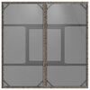 vidaXL sz&uuml;rke polyrattan &uuml;veglapos kerti asztal 80 x 80 x 75 cm