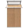 vidaXL barna horganyzott acél kerti fészer 270 x 130 x 208,5 cm