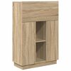 vidaXL Asztal Sonoma t&ouml;lgy Szerelt Fa 71.5 x 31.5 x 106.5 cm