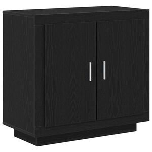 vidaXL Sz&eacute;f Fekete t&ouml;lgy 80 x 40 x 75 cm Szerelt Fa