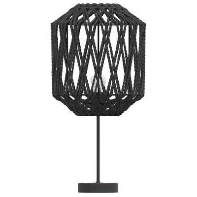 vidaXL fekete vas és papír lámpaernyő Ø23 x 28 cm