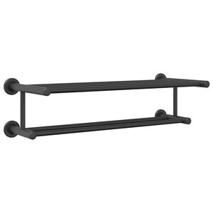vidaXL T&ouml;r&ouml;lk&ouml;zőtart&oacute; Fekete 61 x 23 x 17 cm Rozsdamentes ac&eacute;l