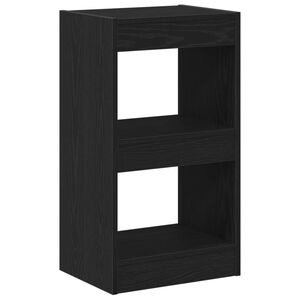 vidaXL K&ouml;nyvespolc 2 szintes 40 x 30 x 71,5 cm Szerelt Fa Fekete t&ouml;lgy