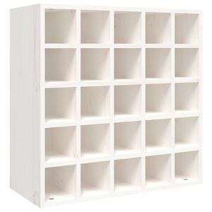 vidaXL t&ouml;m&ouml;r fenyőfa borszekr&eacute;ny feh&eacute;r 56 x 25 x 56 cm
