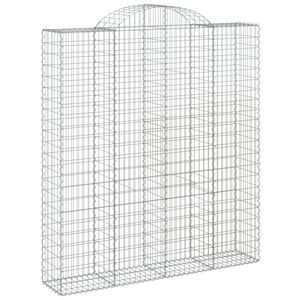 vidaXL &iacute;ves horganyzott vas gabion kos&aacute;r 200x50x220/240 cm
