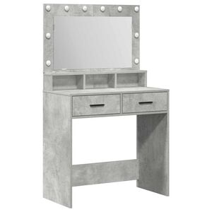 vidaXL &Ouml;lt&ouml;zk&ouml;dőasztal Beton Sz&uuml;rke 79 x 41 x 135 cm Szerelt Fa