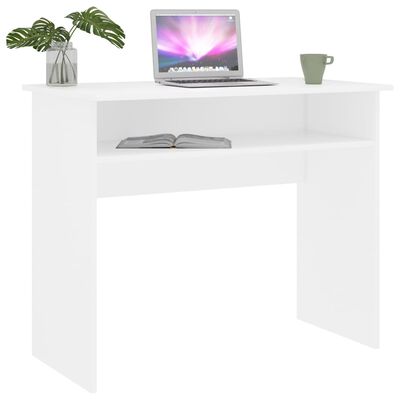 vidaXL fehér forgácslap íróasztal 90 x 50 x 74 cm