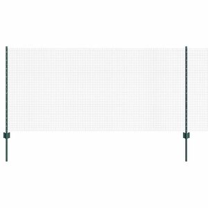 vidaXL Hegesztett dr&oacute;tker&iacute;t&eacute;s oszlopokkal 50 x 1 m PVC-bevonatos ac&eacute;l