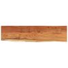 vidaXL t&ouml;m&ouml;r ak&aacute;cfa t&eacute;glalap alak&uacute; fali polc 120 x 30 x 3,8 cm
