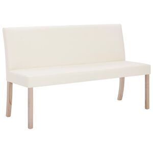 vidaXL kr&eacute;msz&iacute;nű műbőr pad 139,5 cm