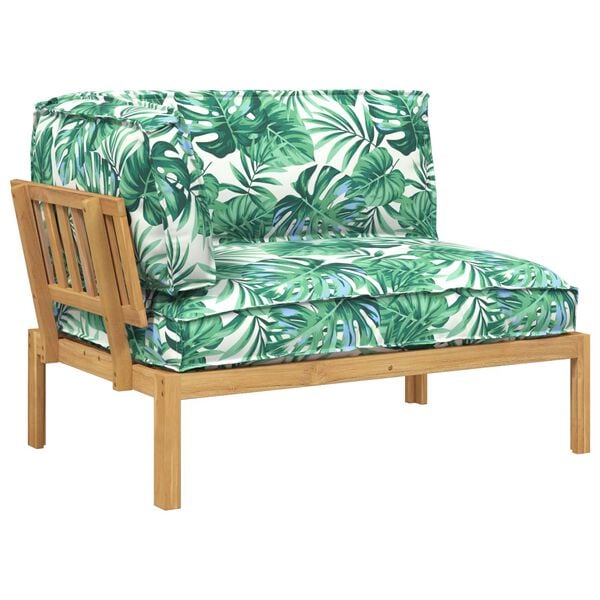 vidaXL Kanap&eacute; Szett Lev&eacute;l Lev&eacute;l mint&aacute;zat 133 x 92 x 69 cm T&ouml;m&ouml;r Ak&aacute;cfa