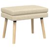 vidaXL K&eacute;ttag&uacute; pad Kr&eacute;msz&iacute;nű 60 x 40 x 46 cm Sz&ouml;vet