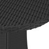 vidaXL 7 r&eacute;szes fekete polyrattan kerti kanap&eacute;szett p&aacute;rn&aacute;kkal