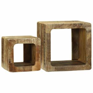 vidaXL TV egys&eacute;gek 2 db Barna 36 x 30 x 36 cm T&ouml;m&ouml;r Mang&oacute;f&aacute;t