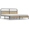 vidaXL f&uuml;st&ouml;s t&ouml;lgy sz&iacute;nű f&eacute;m &aacute;gykeret matrac n&eacute;lk&uuml;l 183 x 213 cm