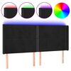 vidaXL fekete b&aacute;rsony LED-es fejt&aacute;mla 203x16x118/128 cm