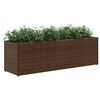 vidaXL 2 db barna polyrattan kerti &uuml;ltetől&aacute;da 3 cser&eacute;ppel 105x30x32cm