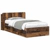 vidaXL &Aacute;gykeret t&aacute;rol&oacute;val fejt&aacute;ml&aacute;val Antik Fa 75 x 190 cm Szerelt Fa