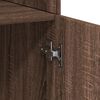 vidaXL barna t&ouml;lgy sz&iacute;nű szerelt fa t&aacute;rol&oacute;szekr&eacute;ny 70 x 42,5 x 225 cm