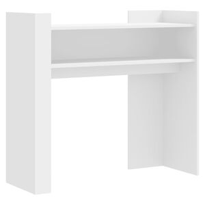 vidaXL feh&eacute;r szerelt fa t&aacute;lal&oacute;asztal 100 x 35 x 90 cm