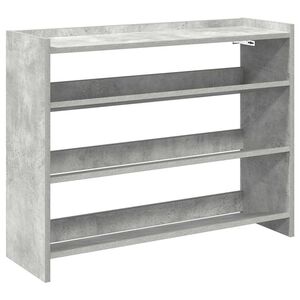 vidaXL betonsz&uuml;rke szerelt fa cipőtart&oacute; 80x25x62 cm